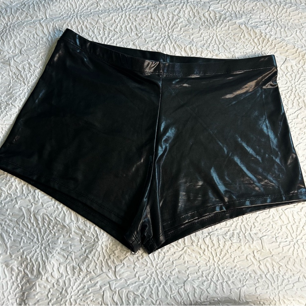 Faux Leather Shorts